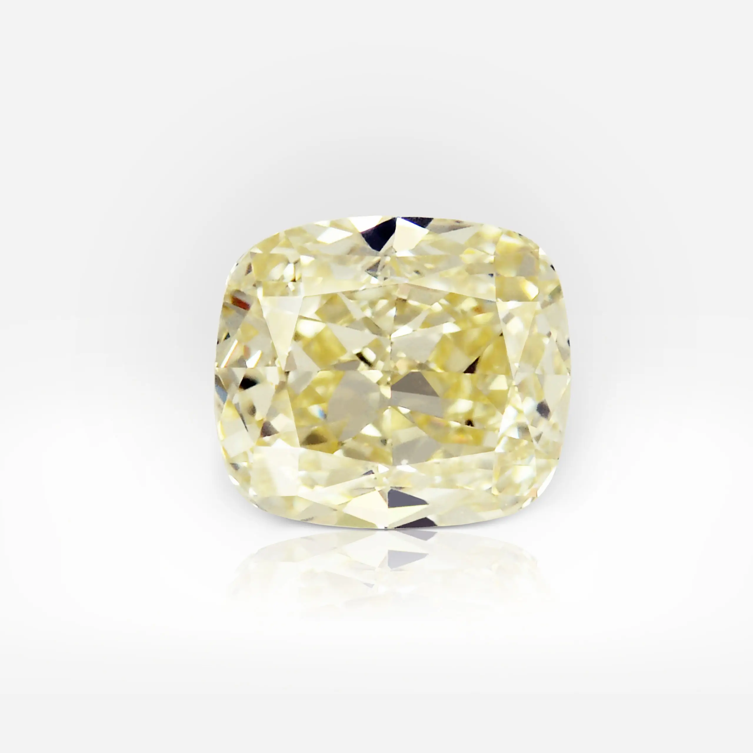 1.03 carat Fancy Light Yellow VVS2 Cushion Shape Diamond GIA - picture 1
