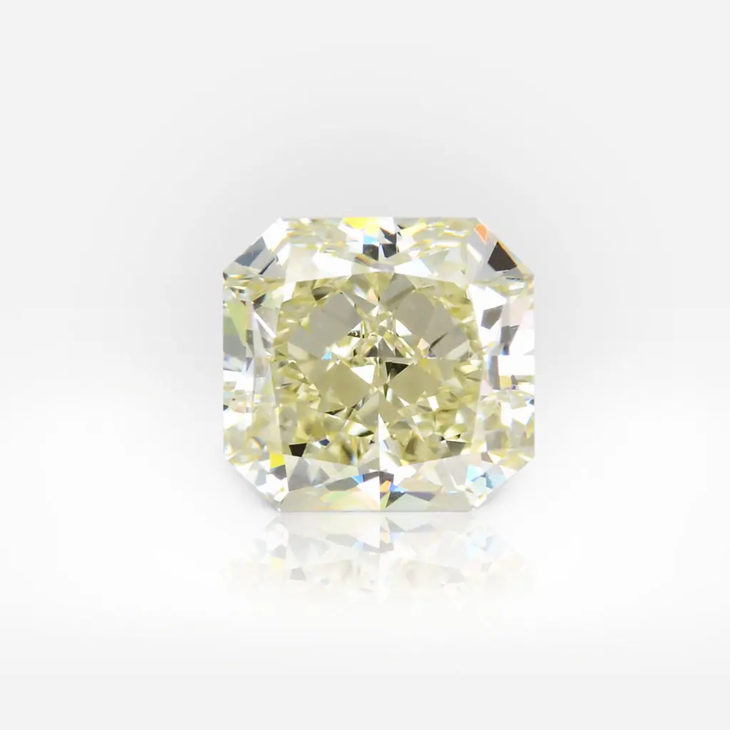 2.17 carat Light Yellow (U-V) VVS1 Radiant Shape Diamond GIA