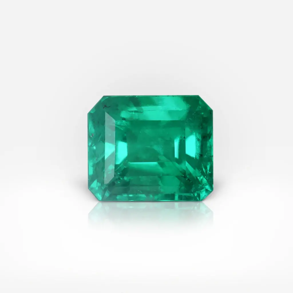 4.29 carat Octagonal Shape Intense Green Colombian Emerald CGL