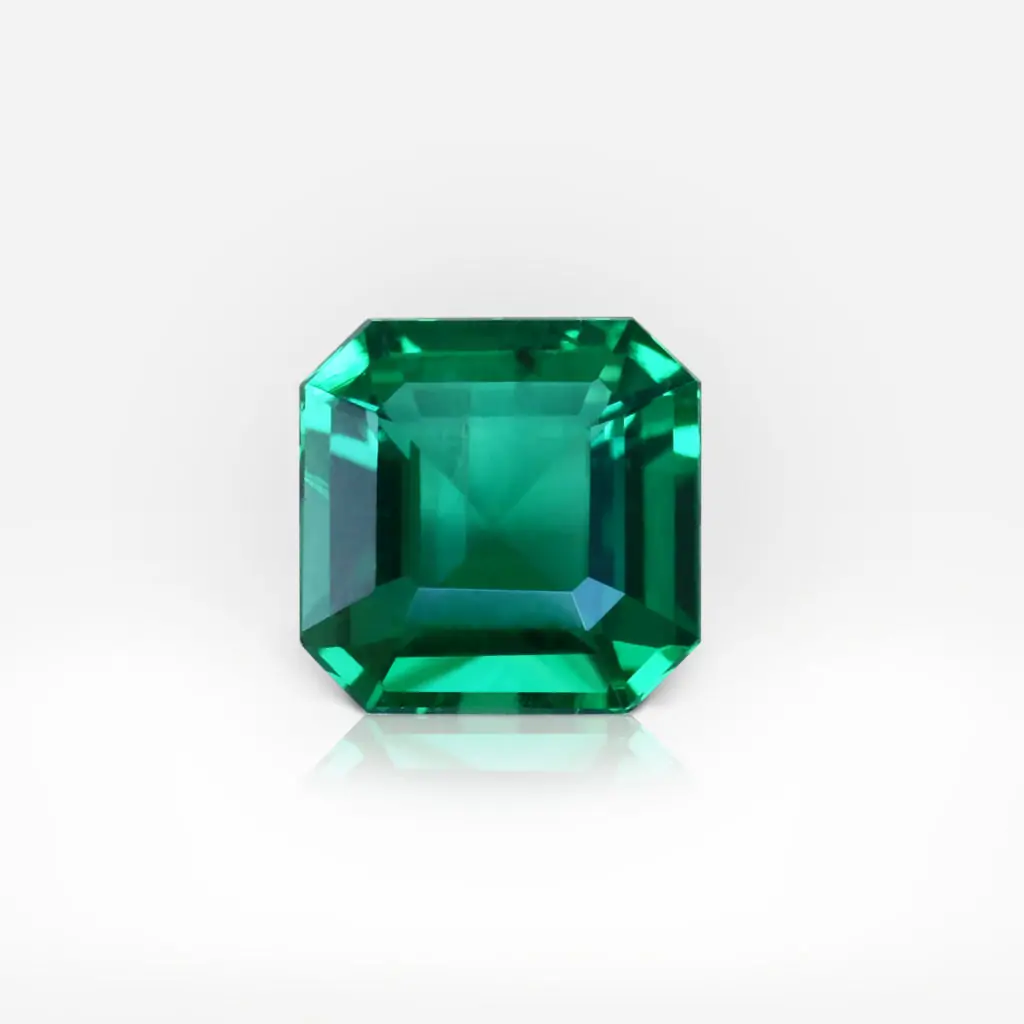 1.15 carat Green Emerald Shape Zambian Emerald