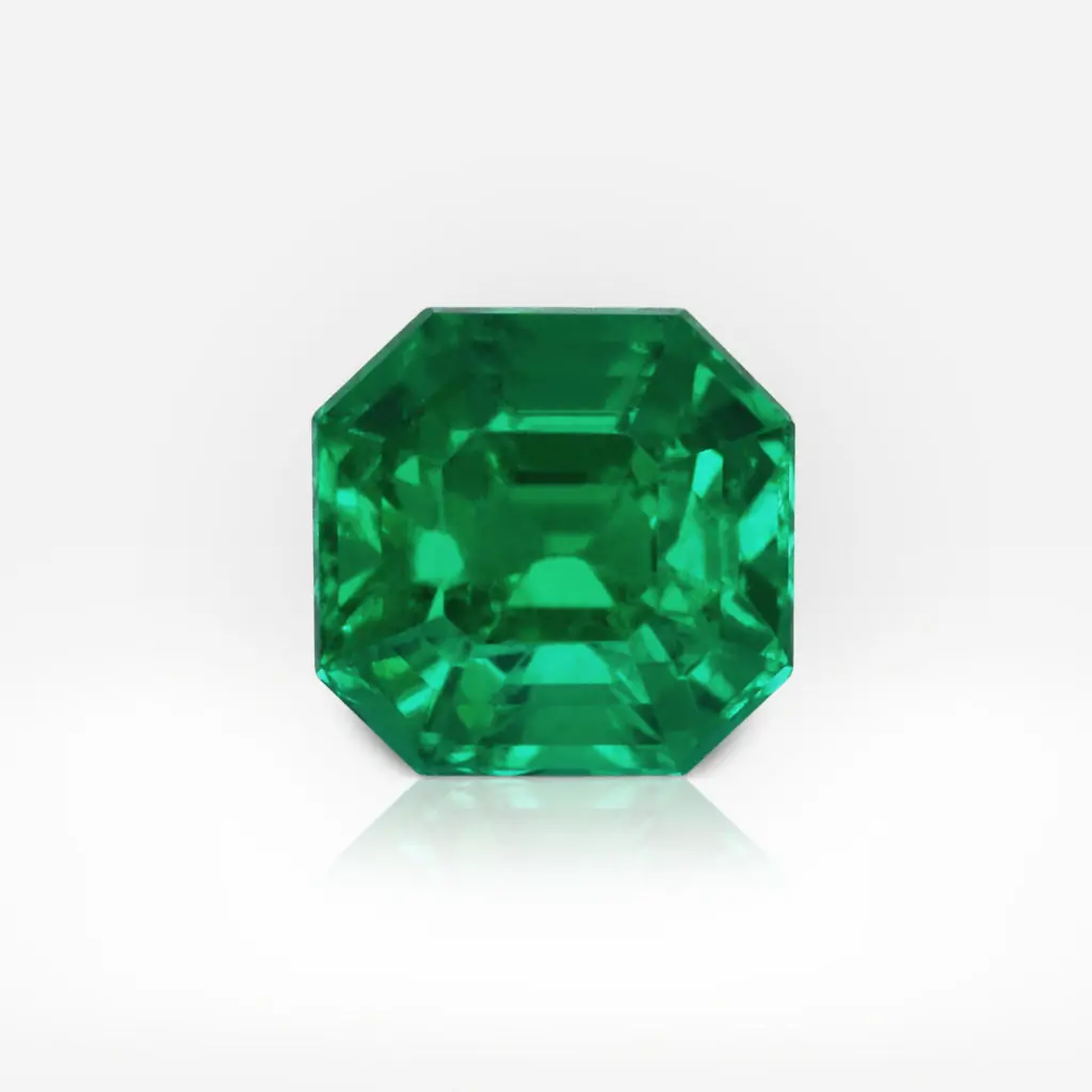 2.02 carat Octagonal Shape Vivid Green Colombian Emerald GRS - picture 1