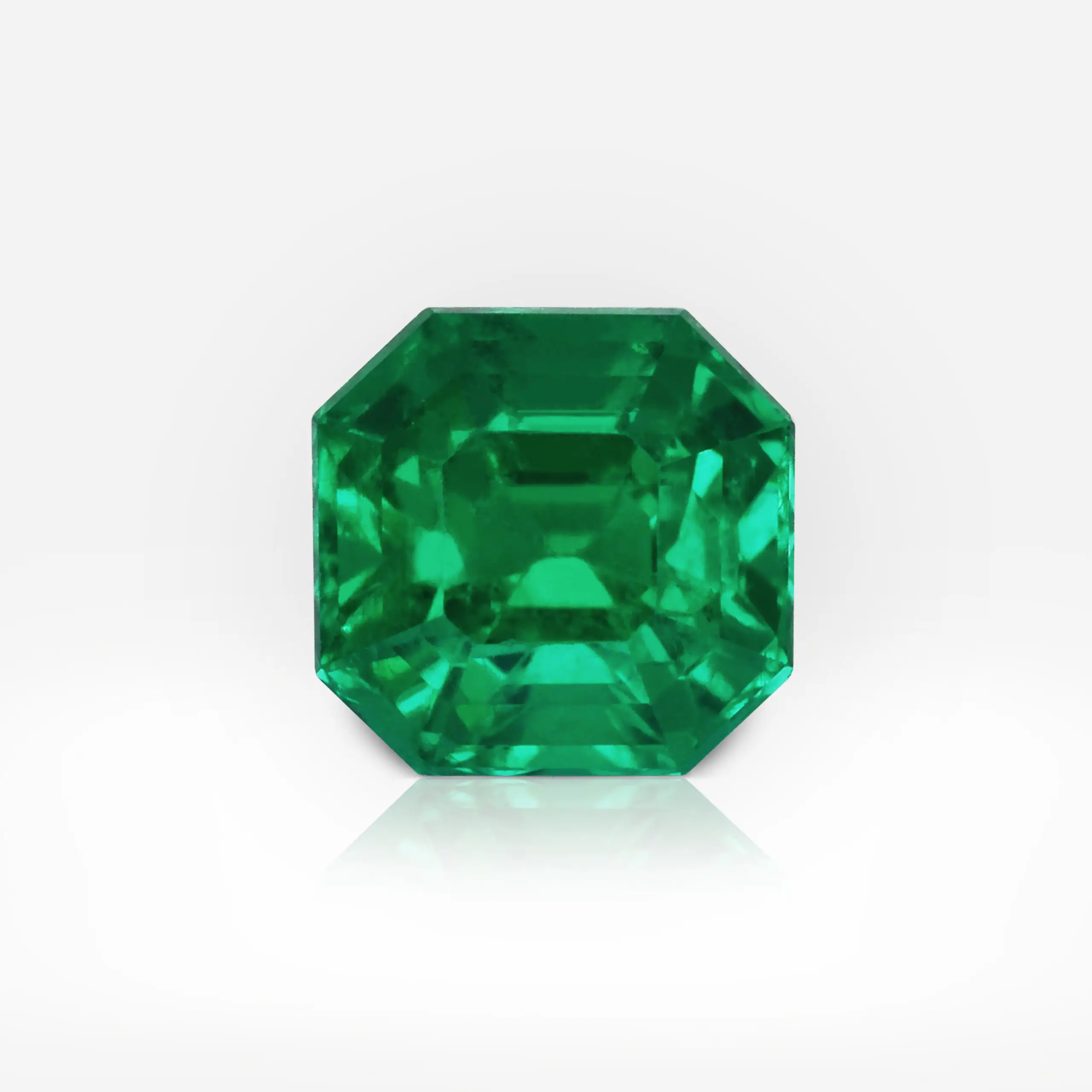 2.02 carat Octagonal Shape Vivid Green Colombian Emerald GRS - picture 1