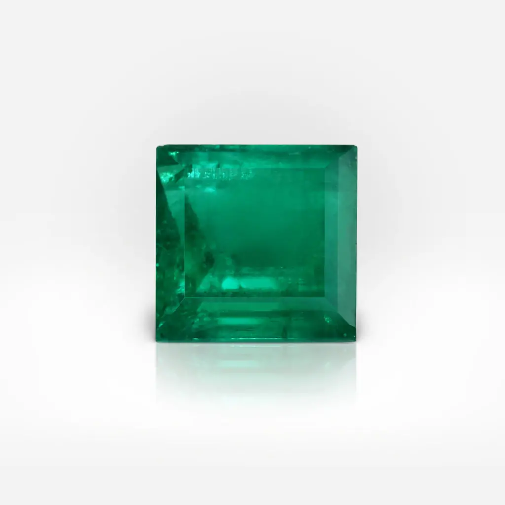 10.50 carat Green Square Emerald Shape Colombian Emerald CGL