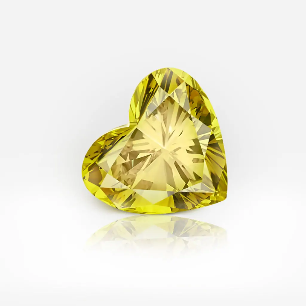 1.01 carat Fancy Deep Brown Yellow I2 Heart Shape Diamond GIA