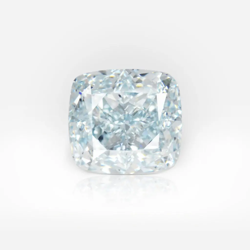 2.02 carat Fancy Green Blue VS1 Cushion Shape Diamond GIA