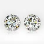 2.00 and 2.02 carat Pair of H VVS1 / VS1 Round Shape Diamond HRD - thumb picture 1