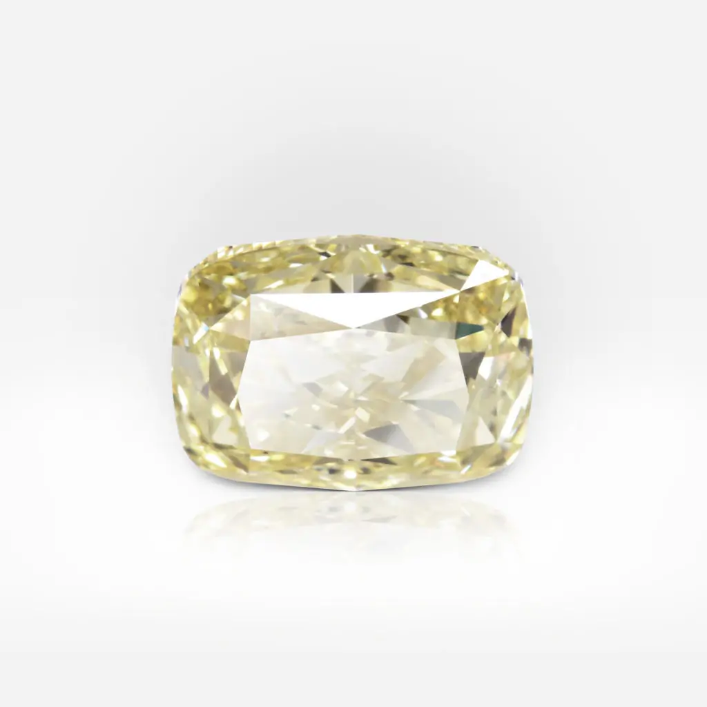 4.10 carat Fancy Intense Yellow VS2 Cushion Shape Diamond GIA - picture 1