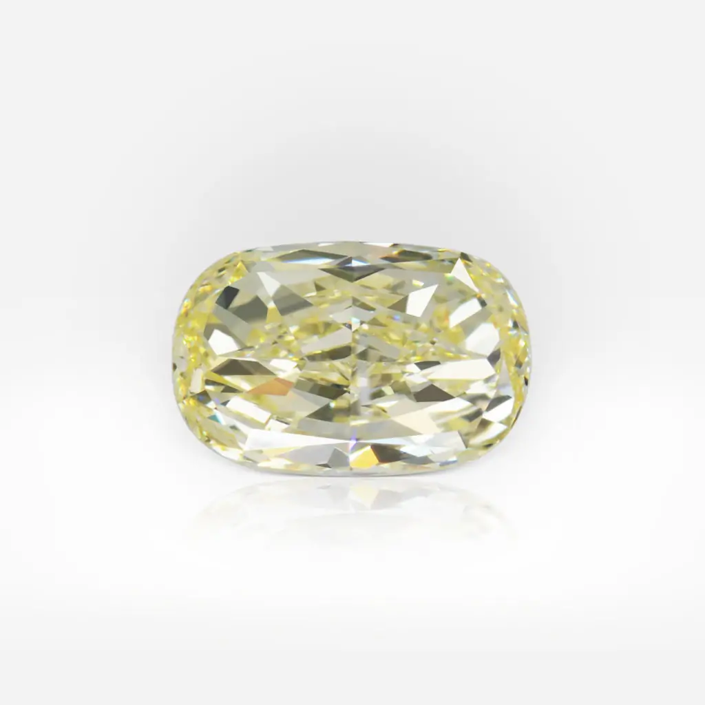 1.52 carat Fancy Light Yellow VS2 Cusion Shape Diamond GIA - picture 1