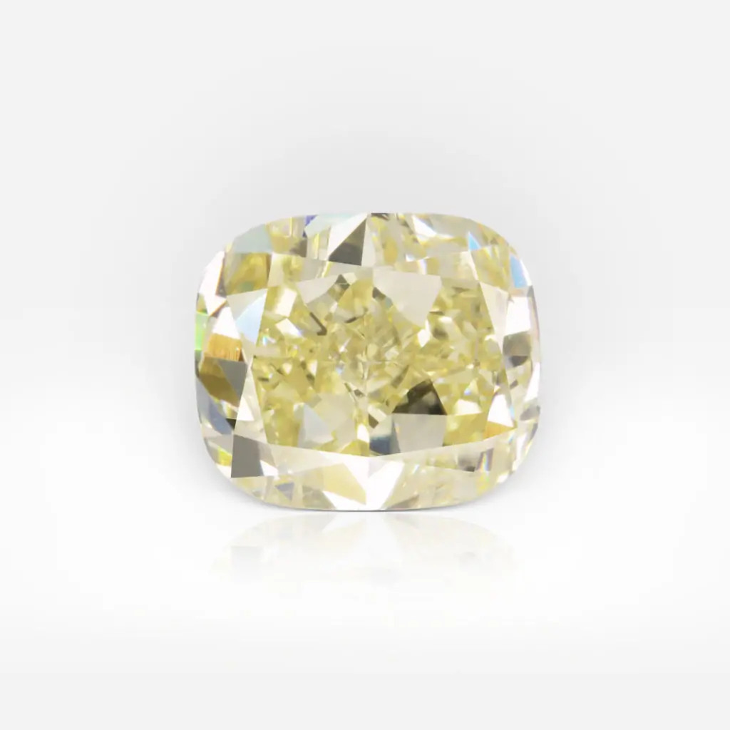 1.79 carat Fancy Yellow VS2 Cushion Shape Diamond GIA