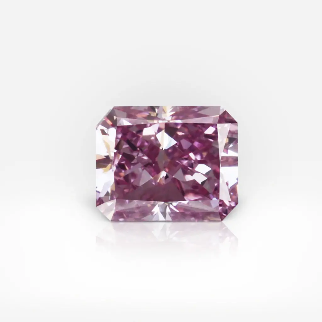 0.50 carat Fancy Vivid Purple-Pink SI2 Radiant Shape Diamond GIA