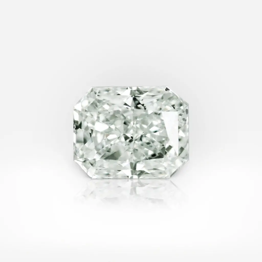 0.78 carat Fancy Light Yellowish Green Radiant Shape Diamond GIA - picture 1