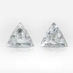 0.72 and 0.73 carat Pair of F VS Triangle Shape Diamonds - thumb picture 1