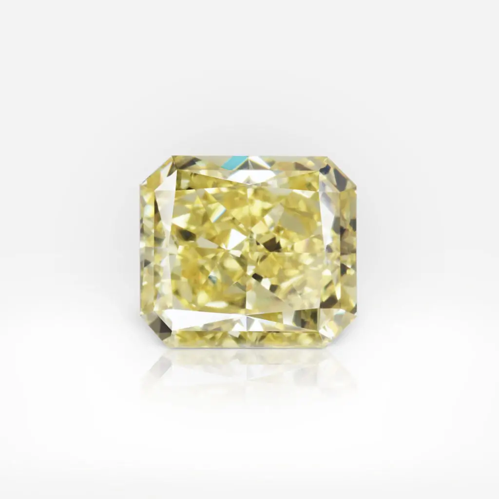 1.50 carat Fancy Intense Yellow VS2 Radiant Shape Diamond GIA