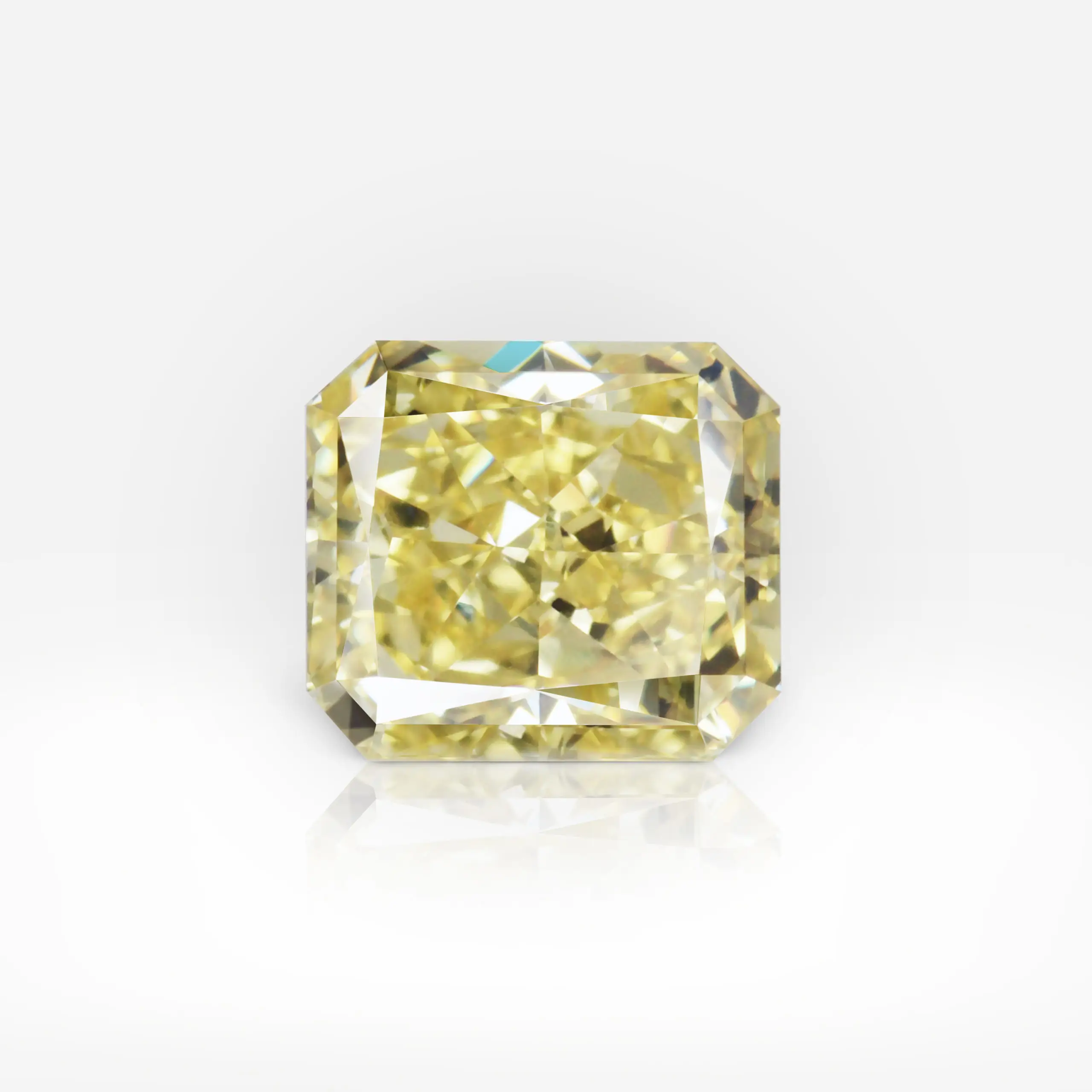 1.50 carat Fancy Intense Yellow VS2 Radiant Shape Diamond GIA - picture 1