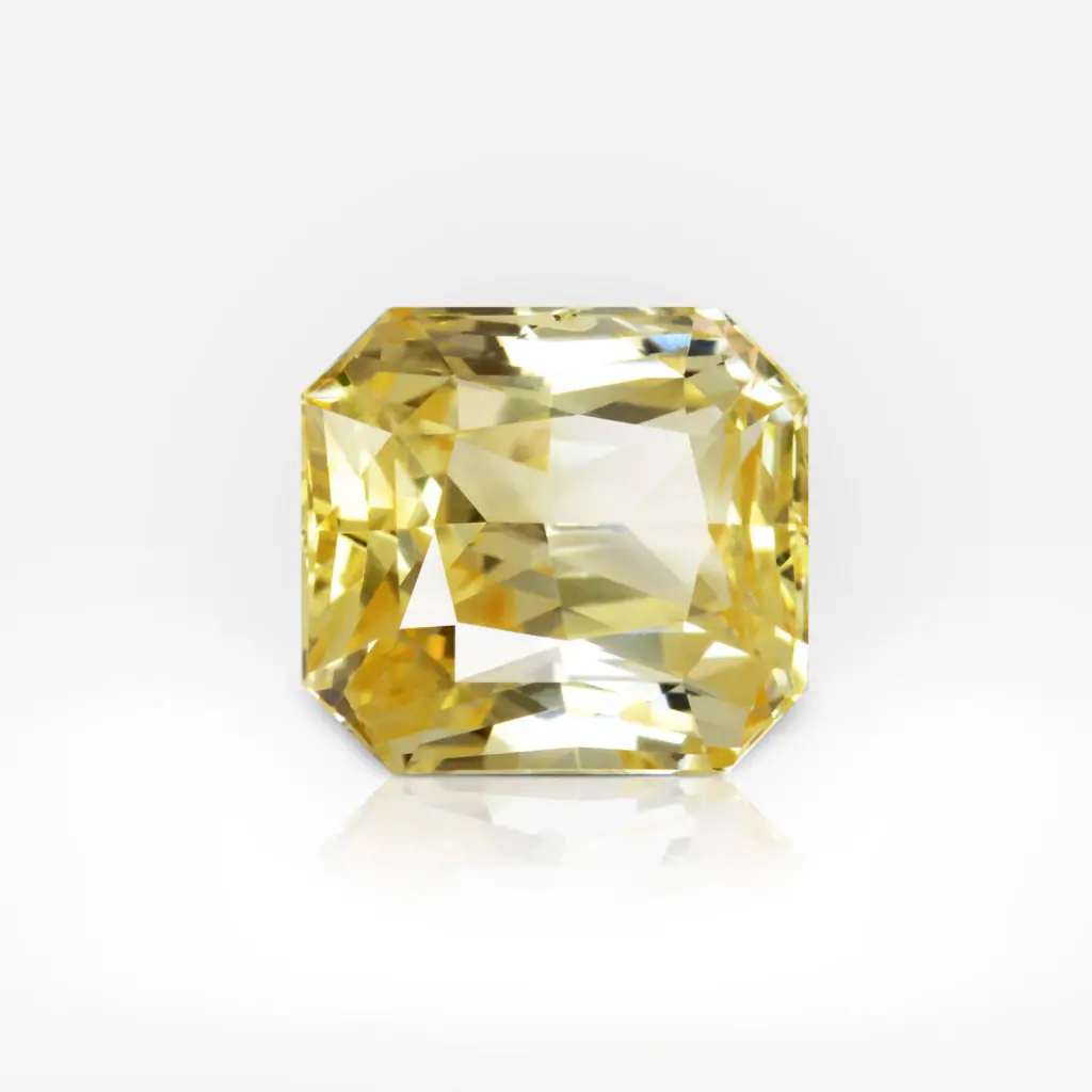 10.07 carat Octagonal Shape Yellow Sapphire CGL