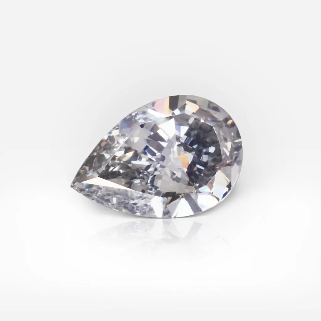 1.48 carat Fancy Light Gray VS2 Pear Shape Diamond GIA - picture 1