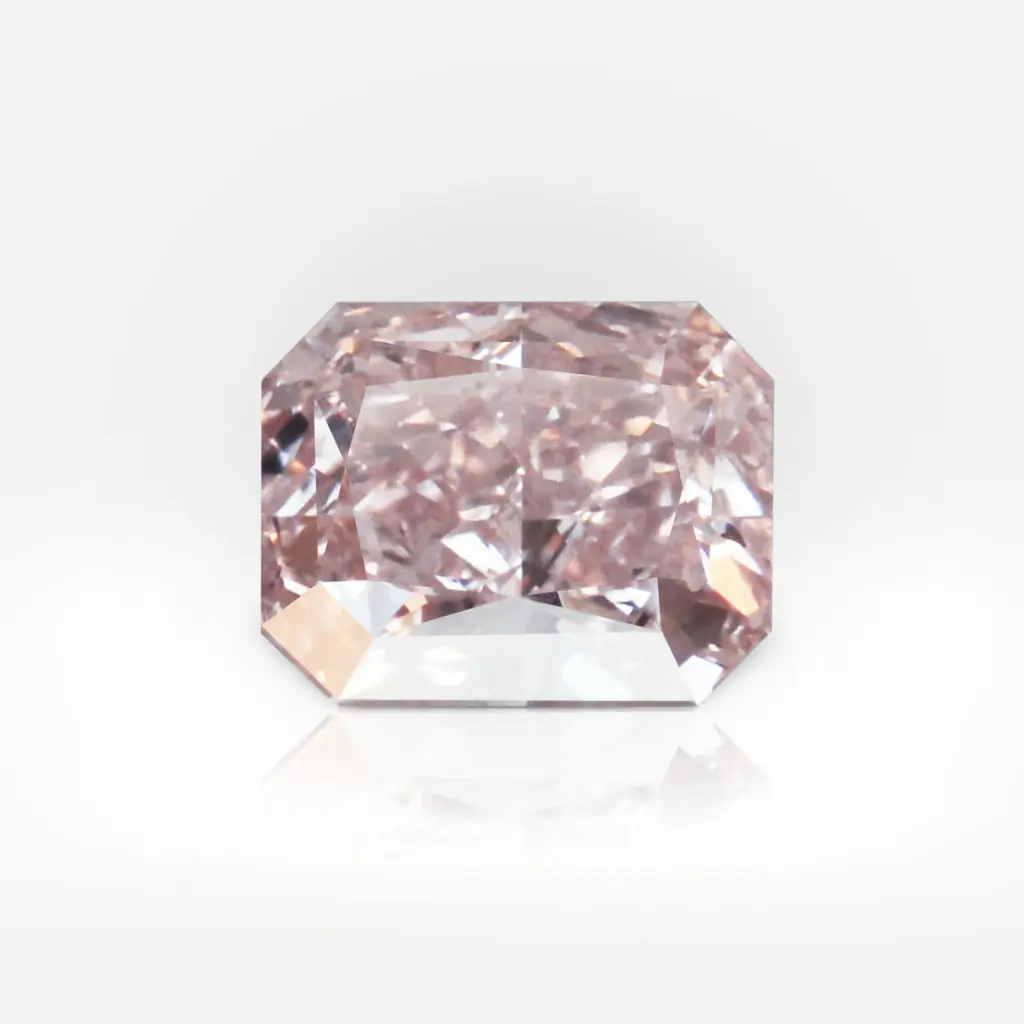 0.30 carat Fancy Orange Pink VS2 Radiant Shape Diamond GIA - picture 1
