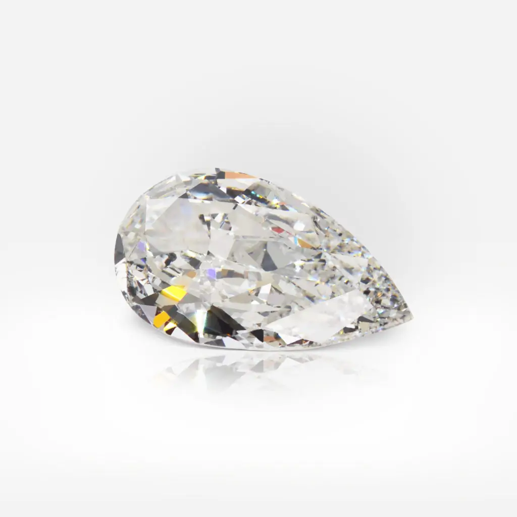 3.02 carat F SI2 Pear Shape Diamond HRD