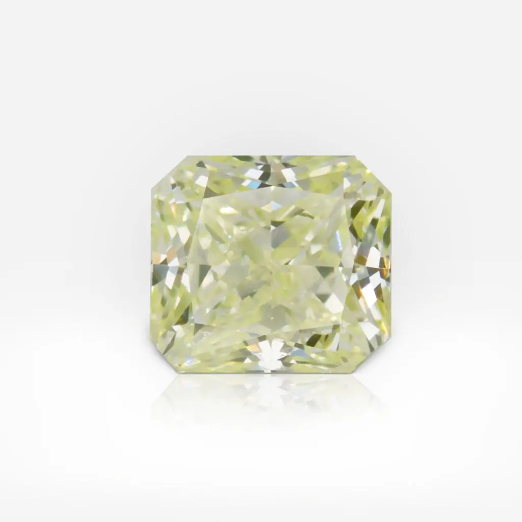 0.47 carat Fancy Green Yellow SI1 Radiant Shape Diamond GIA - picture 1