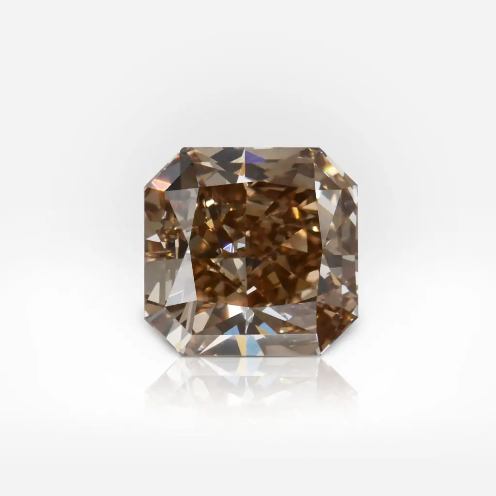 1.68 carat Fancy Yellow Brown VS1 Radiant Shape Diamond GIA - picture 1
