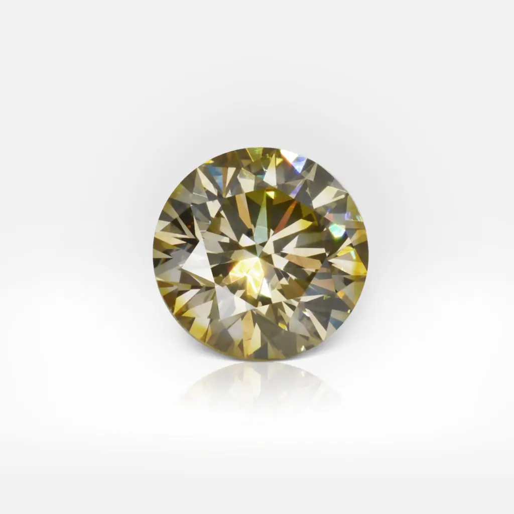 2.66 carat Fancy Deep Yellow SI1 Round Shape Diamond GIA