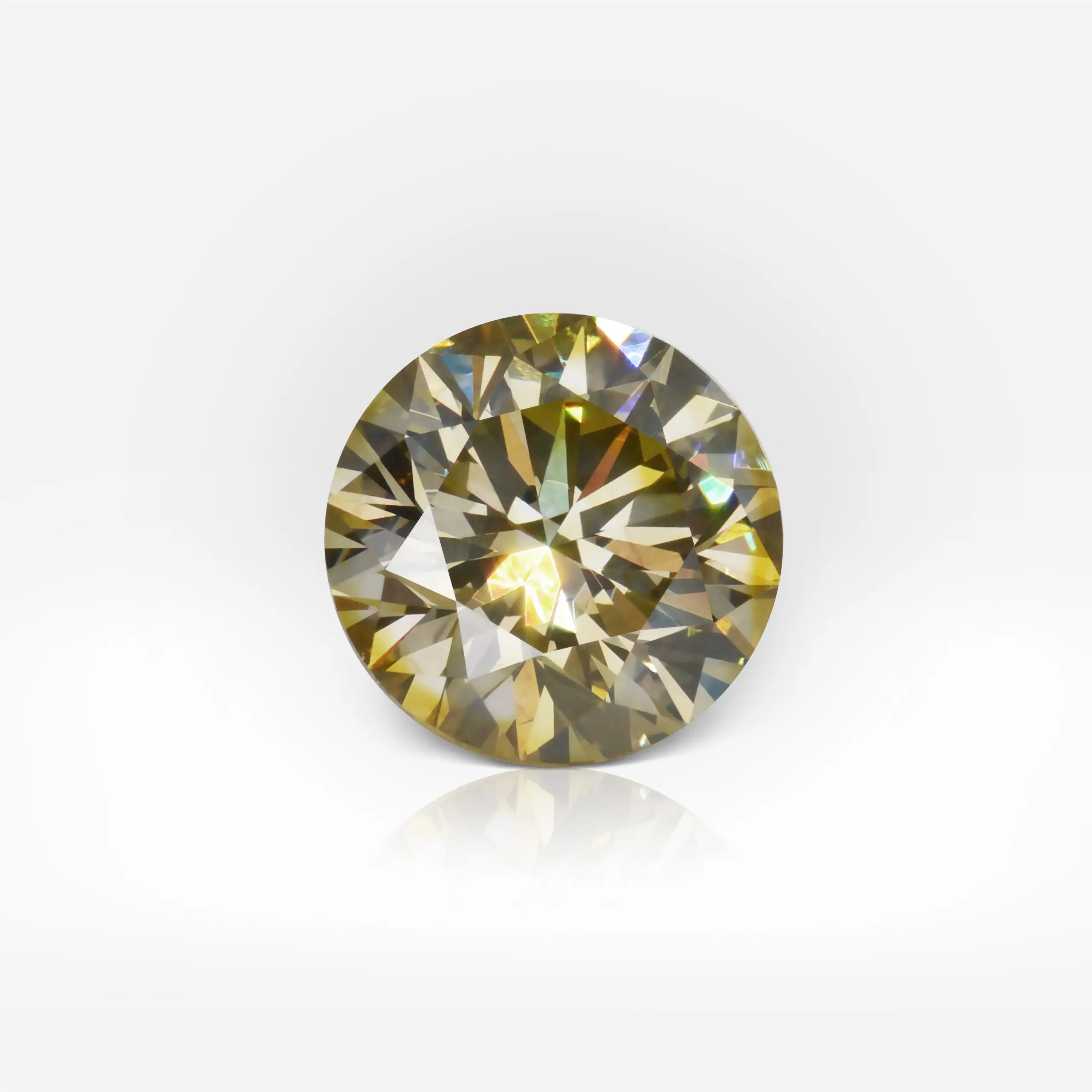 2.66 carat Fancy Deep Yellow SI1 Round Shape Diamond GIA - picture 1