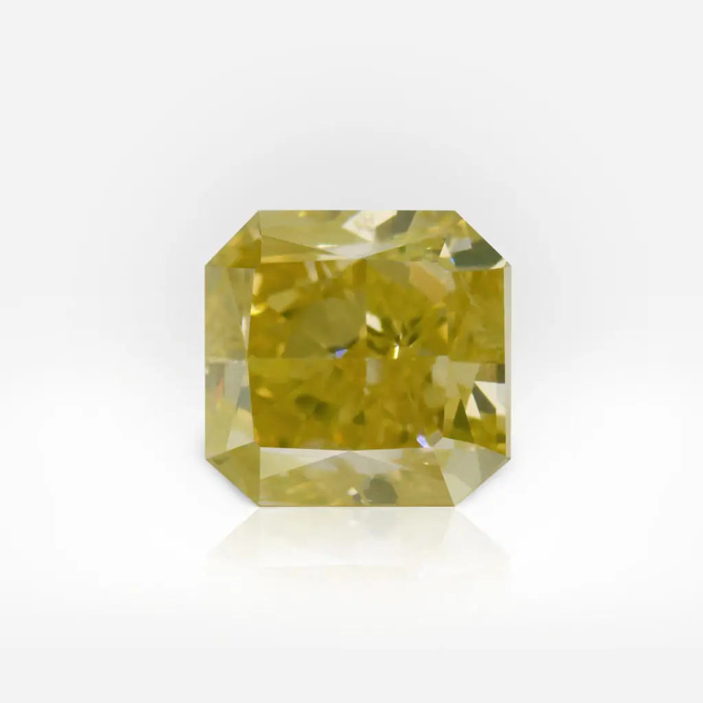 1.55 carat Fancy Intense Yellow I1 Radiant Shape Diamond GIA