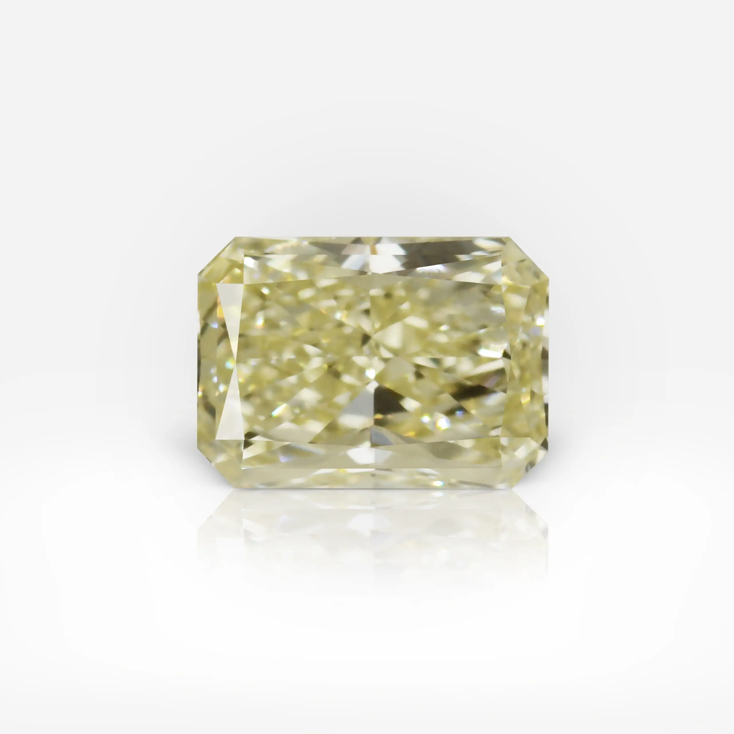 0.43 carat Fancy Yellow VVS1 Radiant Shape Diamond GIA - picture 1