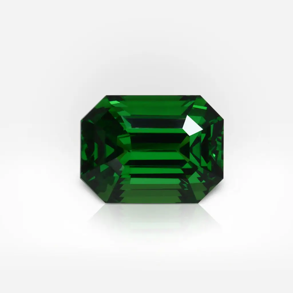 3.55 carat Emerald Shape Green Tsavorite - picture 1