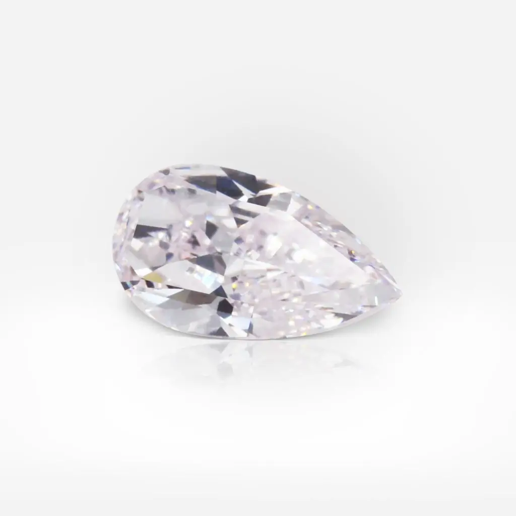 0.79 carat Fancy Light Purplish Pink VS2 Pear Shape Diamond GIA - picture 1