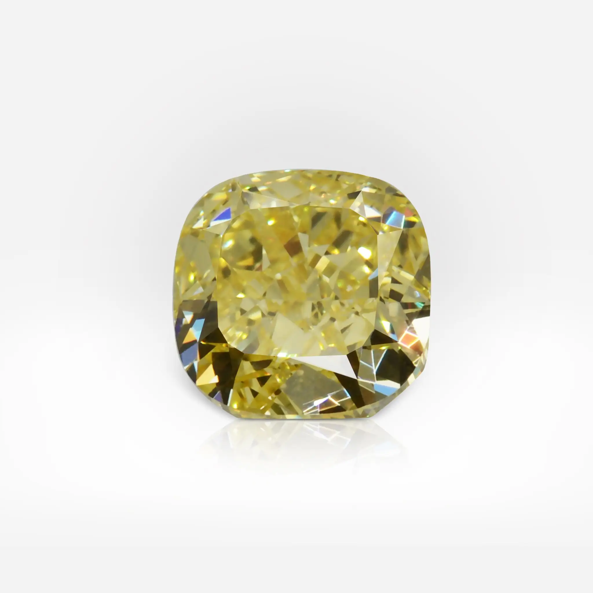 1.79 carat Fancy Vivid Yellow VS2 Cushion Shape Diamond GIA - picture 1