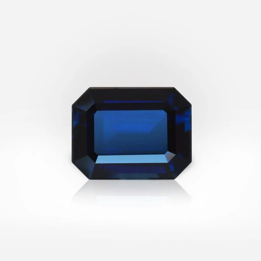 1.66 carat Octagonal Shape Deep Blue Sapphire ALGT