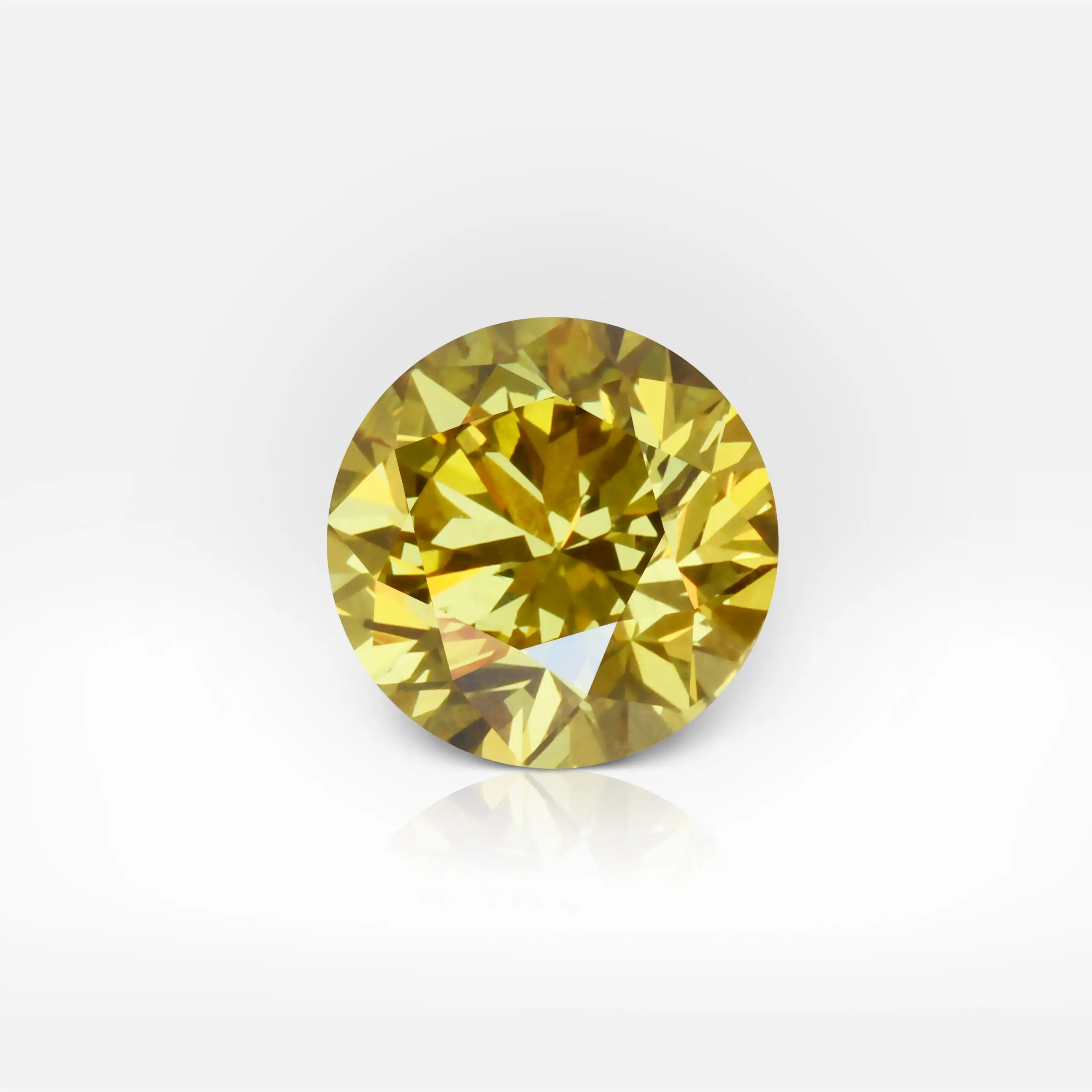 1.01 carat Fancy Deep Brownish Greenish Yellow SI1 Round Shape Diamond GIA - picture 1