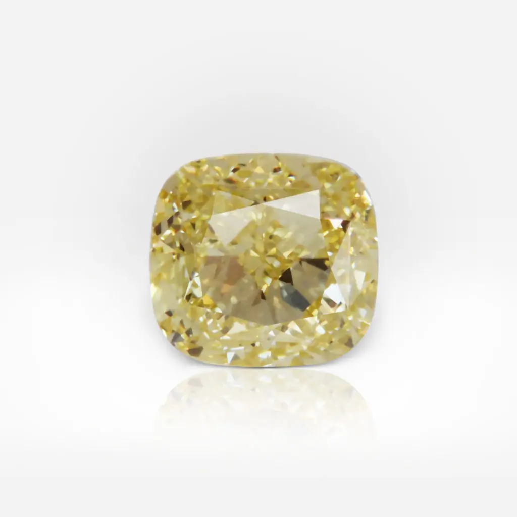 1.01 carat Fancy Yellow VVS2 Cushion Shape Diamond GIA