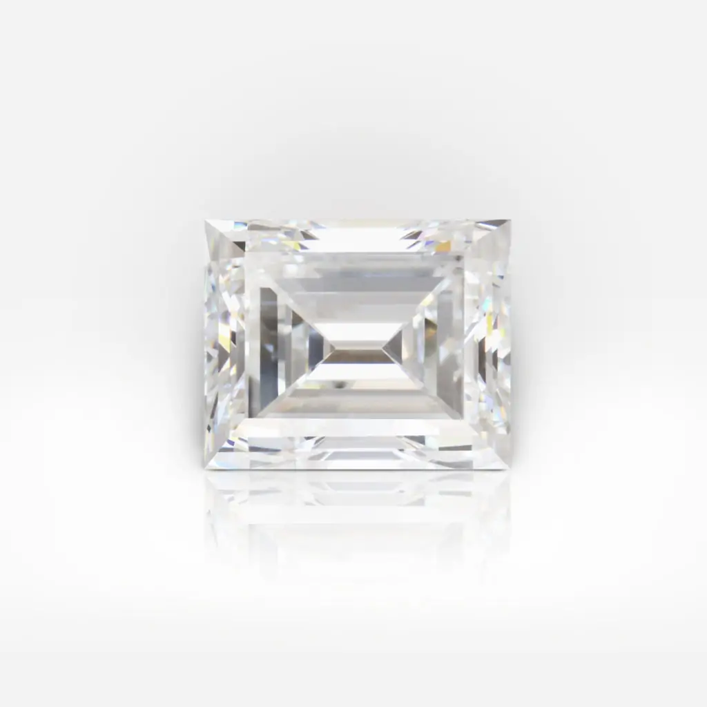 5.52 carat D IF Rectangle Shape Diamond GIA