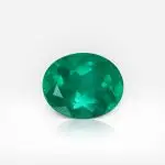 4.17 carat Oval Shape Intense Green Emerald - thumb picture 1
