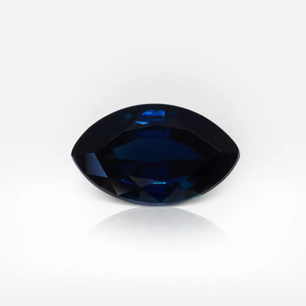 2.81 carat Marquis Shape Deep Blue Sapphire ALGT - picture 1