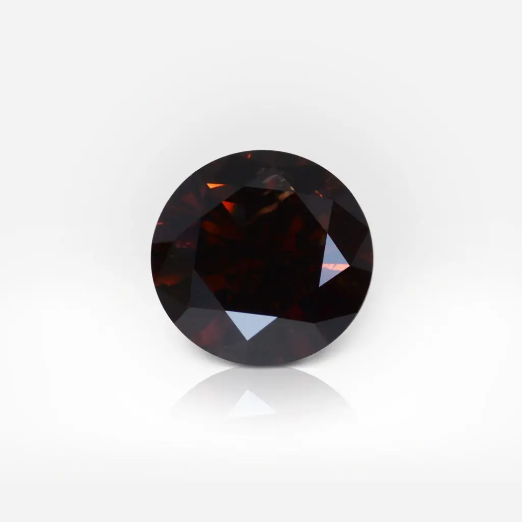 1.02 carat Fancy Dark Reddish Brown Round Shape Diamond GIA