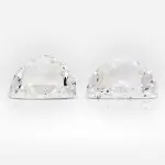 1.37 and 1.53 carat Pair of F / G SI1 Shield Shape Diamonds - thumb picture 1