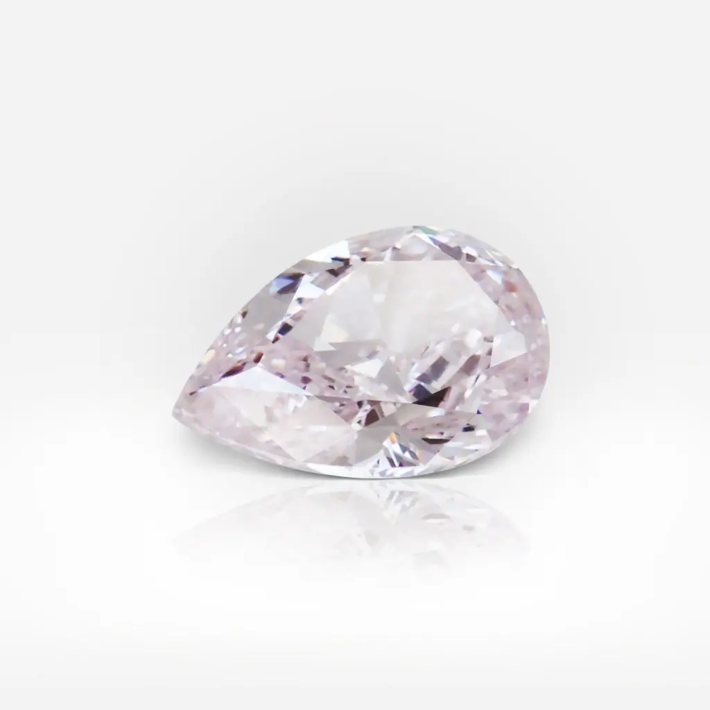 0.27 carat Fancy Light Purplish Pink VS1 Pear Shape Diamond GIA