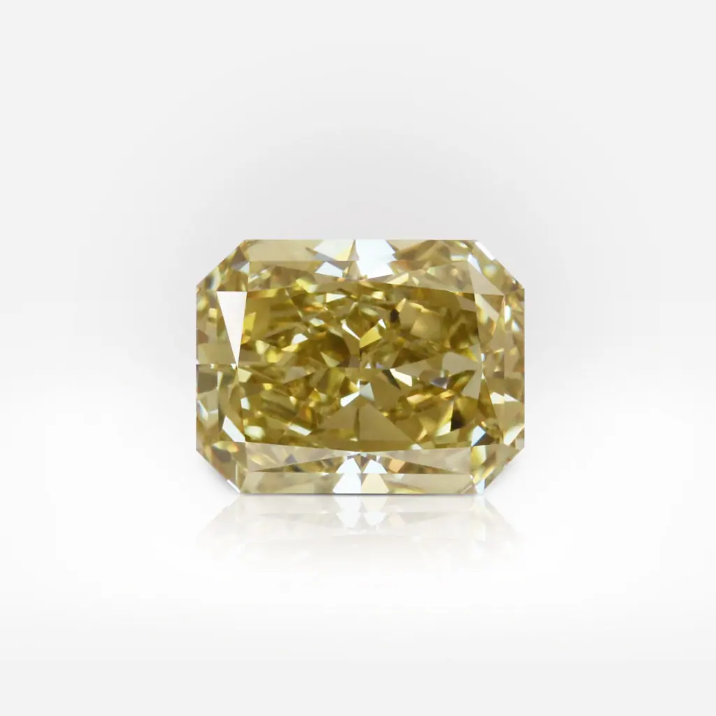 1.70 carat Fancy Brownish Greenish Yellow VS1 Radiant Shape Diamond GIA - picture 1