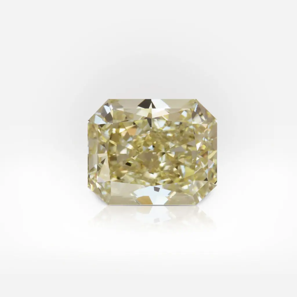 1.52 carat Fancy Light Yellow VVS2 Radiant Shape Diamond GIA