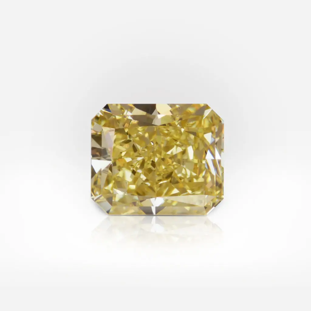1.55 carat Fancy Intense Yellow SI1 Radiant Shape Diamond GIA - picture 1