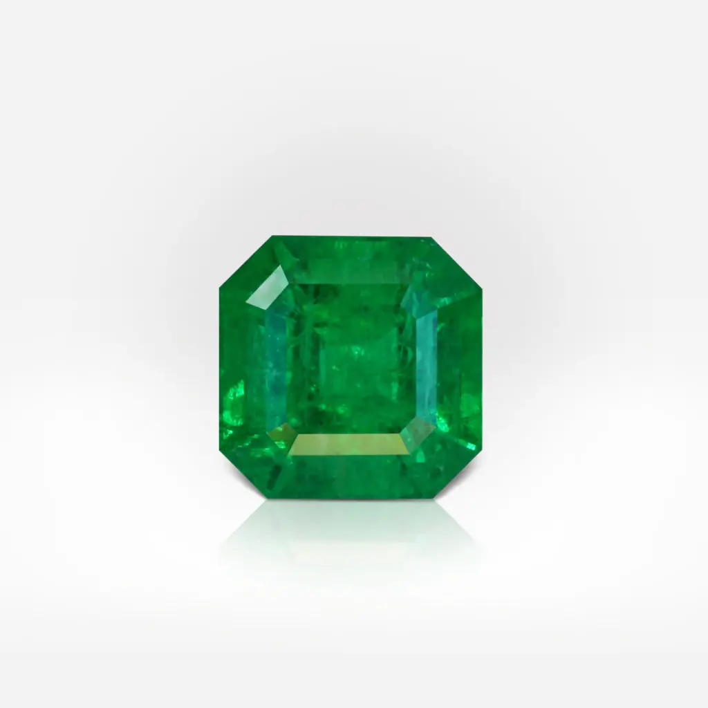 2.05 carat Octagonal Shape Vivid Deep Green Afghan Emerald ALGT