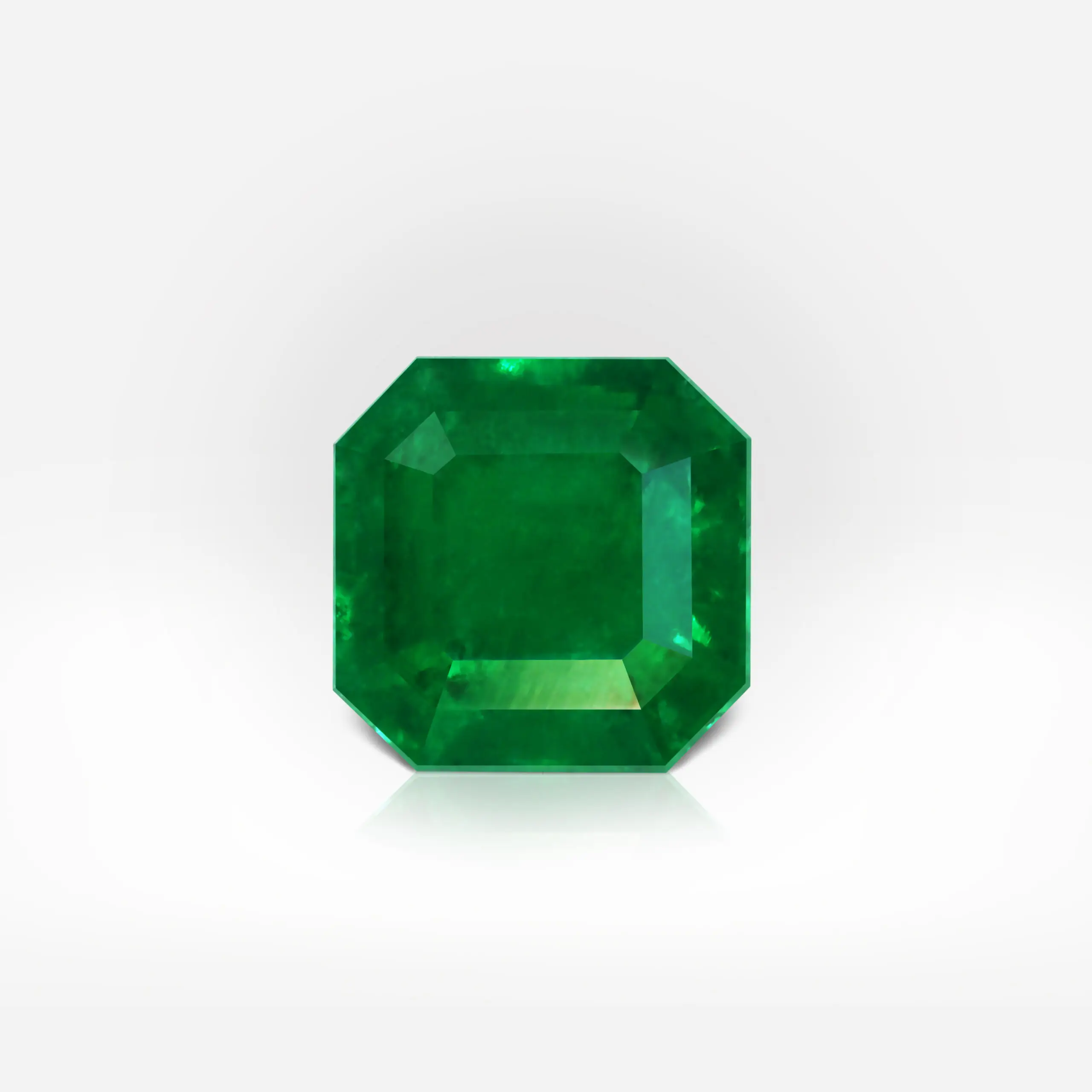 3.18 carat Octagonal Shape Intense Green Emerald CGL - picture 1