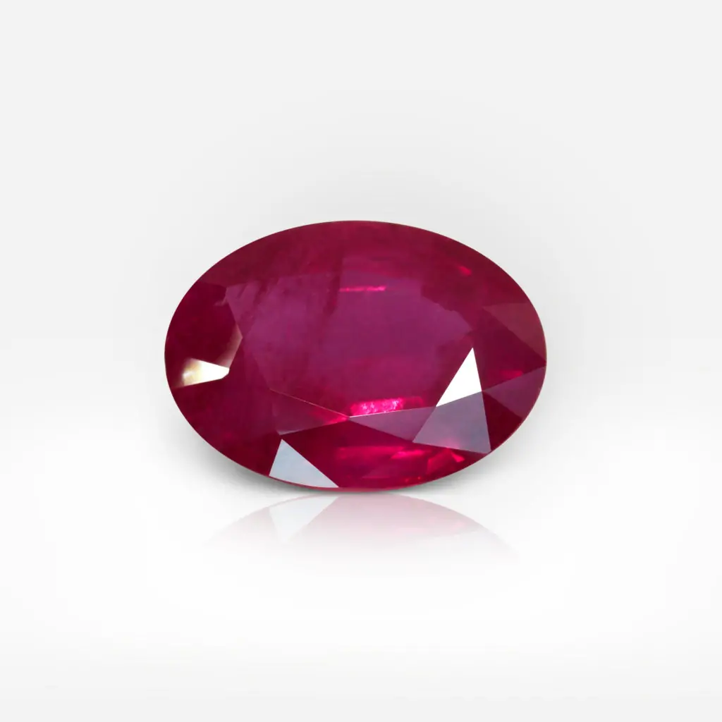 3.45 carat Oval Shape Burmese Ruby GRS