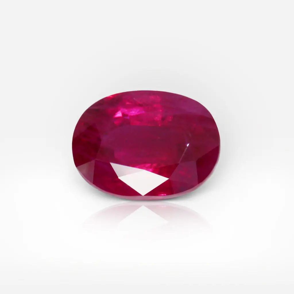 4.02 carat Oval Shape Burmese Ruby GRS