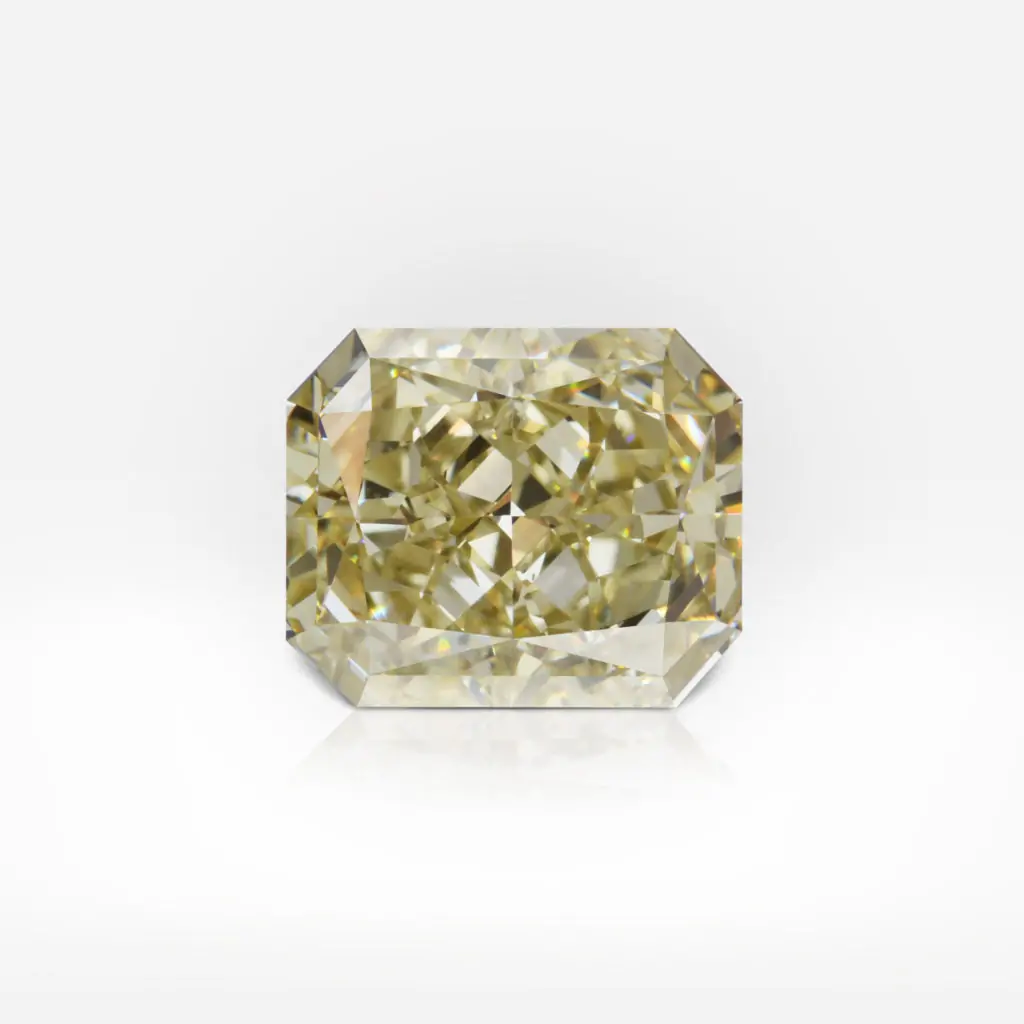 5.08 carat Fancy Brownish Greenish Yellow SI1 Radiant Shape Diamond GIA