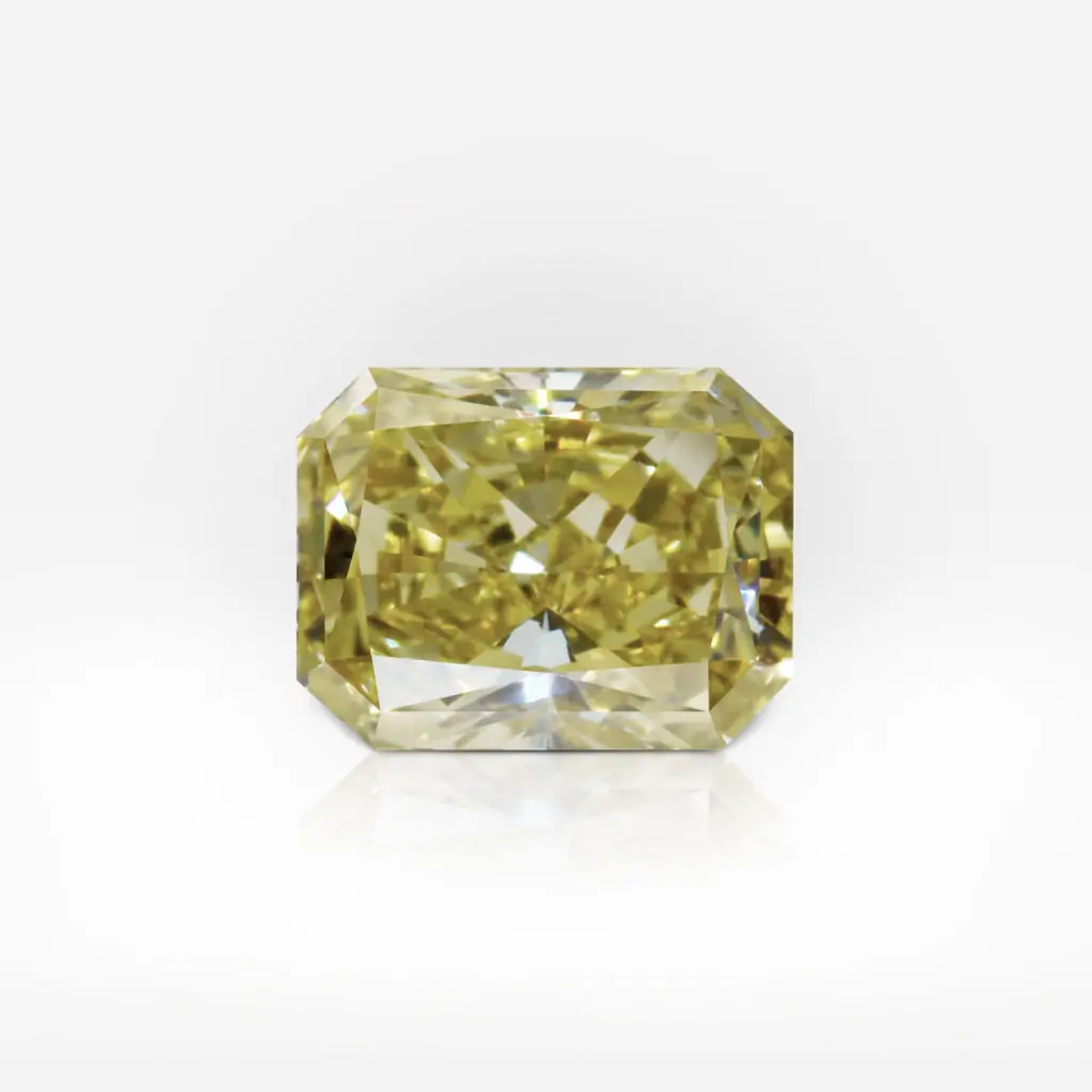 1.01 carat Fancy Deep Yellow SI2 Radiant Shape Diamond GIA