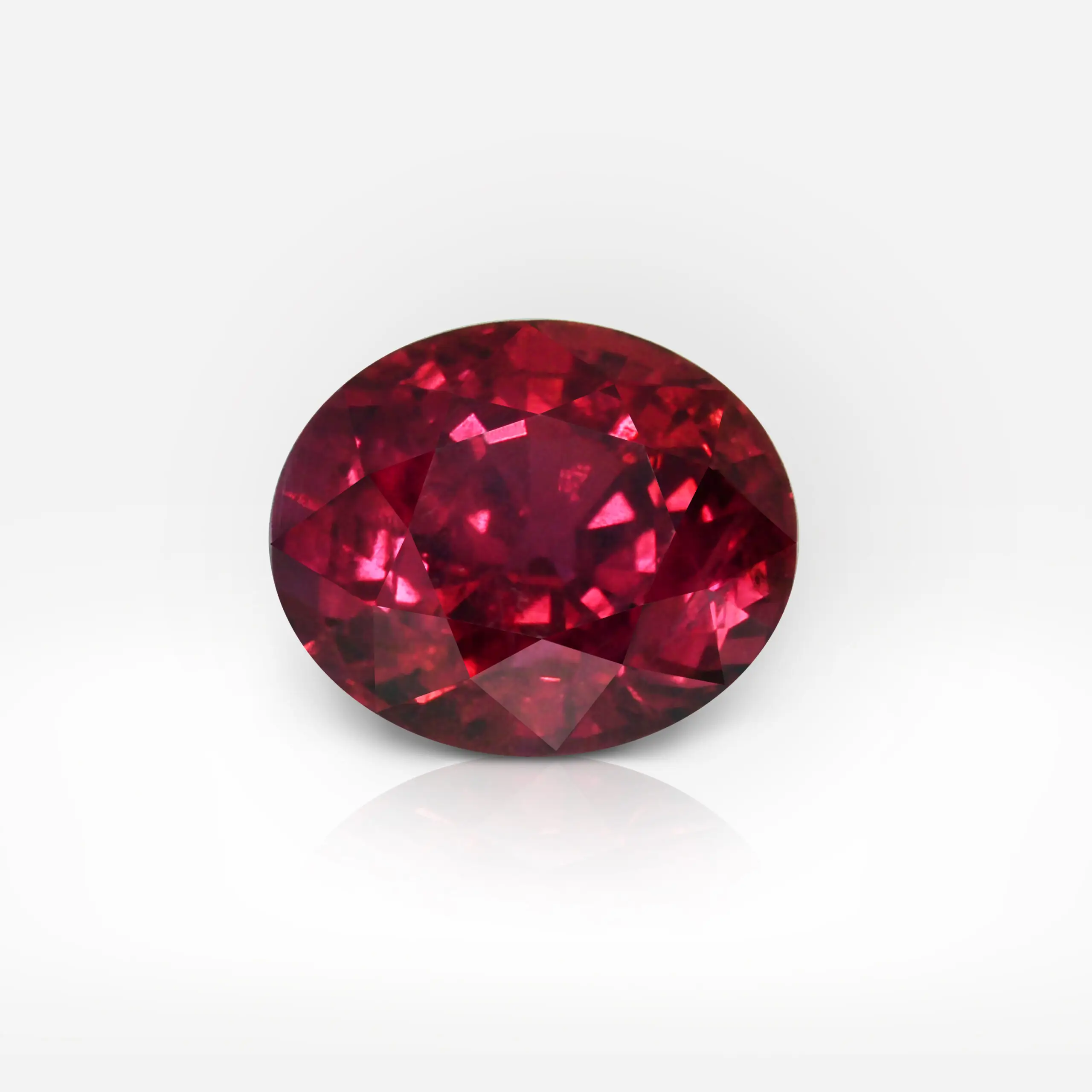 1.82 carat Oval Shape Vivid Deep Red Ruby ALGT - picture 1